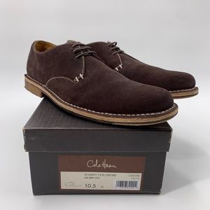 Cole Haan Doherty Dark Brown Suede Oxfords Sz 10.5